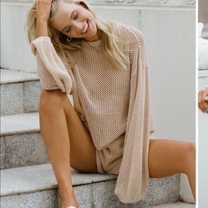 Sabo Skirt Aisha Knit Crochet Sweater Top